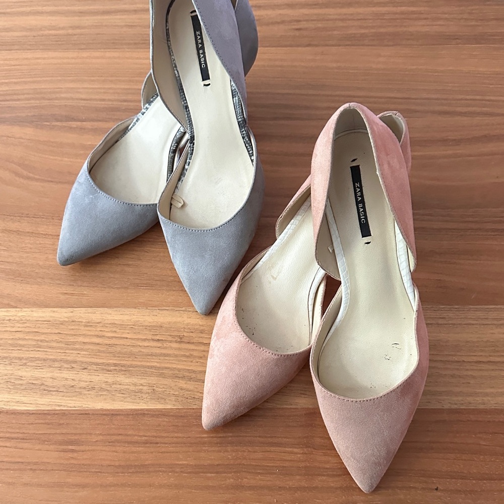 ZARA D’Orsay Heels (2 pairs)